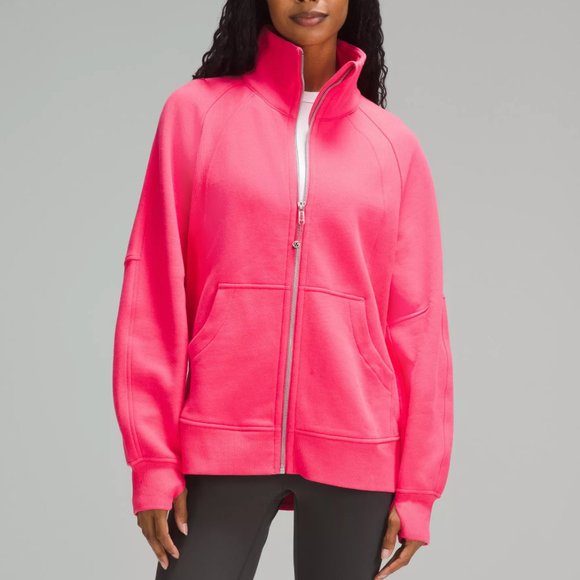 lululemon athletica Jackets & Blazers - Lululemon Scuba Oversized Funnel-Neck Full Zip Long-Lip Gloss/oink-SizeM/L-NEW
